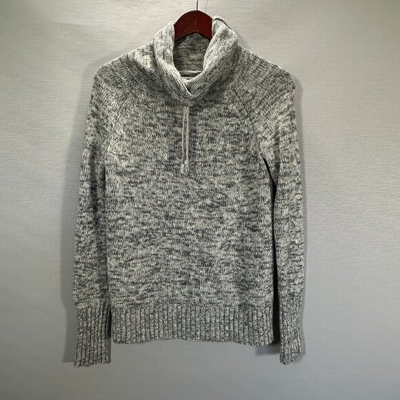 Athleta  Sweater Womens Small Gray Extra Fine Marino Wool Pullover Turtleneck - Picture 1 of 7